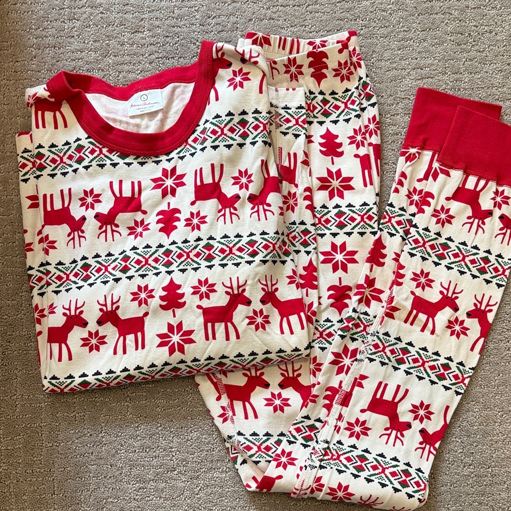 Hanna Andersson Christmas Long Johns - L